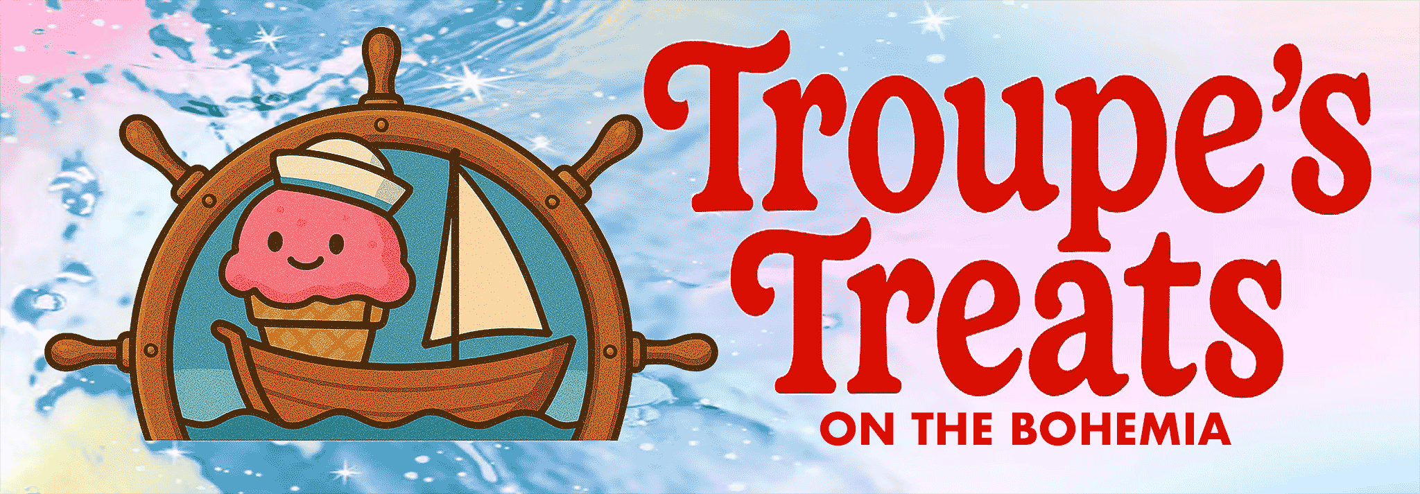 Troupe's Treats logo banner