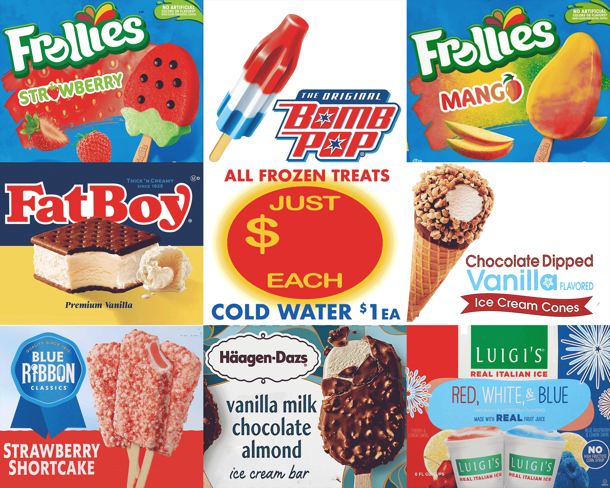 Troupe's Treats menu